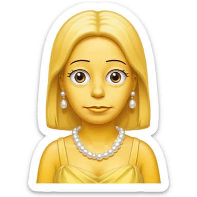 homer Simpson complete yellow with yellow  dress sticker