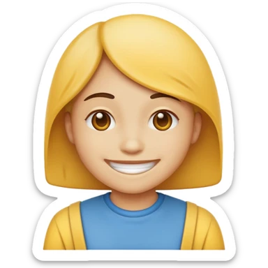 Smiley face making ohegao sticker