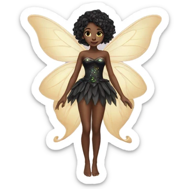 Black fairy sticker