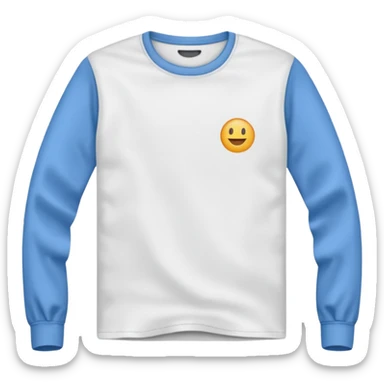 White Long sleeve no just the long sleeve no guy  sticker