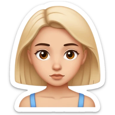 Girl side eyeing  sticker