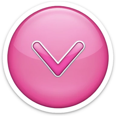 check mark pink sticker