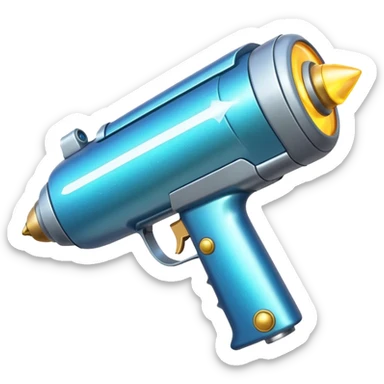 glitter  plasma ray gun sticker