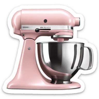 Realistic Light pink kitchenaid mixer  sticker