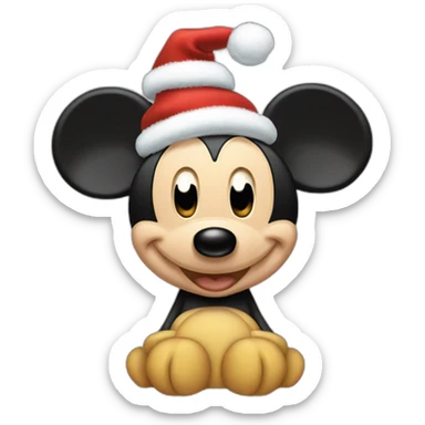 Mickey Mousse a Noël sticker