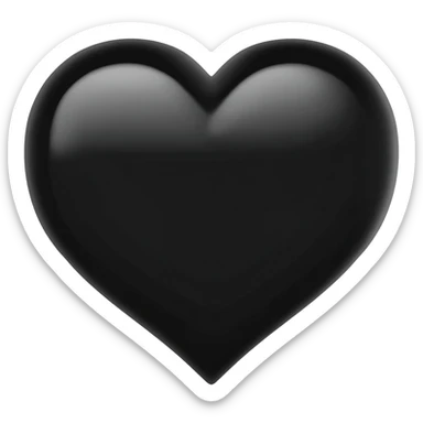 Gothic black heart sticker