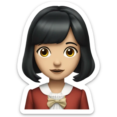Alice Liddell black hair sticker