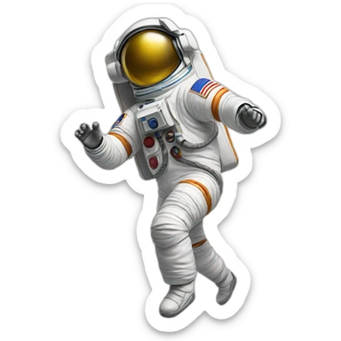 Dancing astronaut sticker