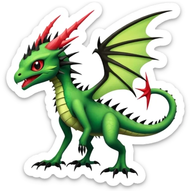 Punk’ish Edgy Badass Dark Gothic Flygon-Aurorus-Amaura-Hybrid-Creature sticker