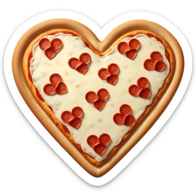 A loving pizza  sticker
