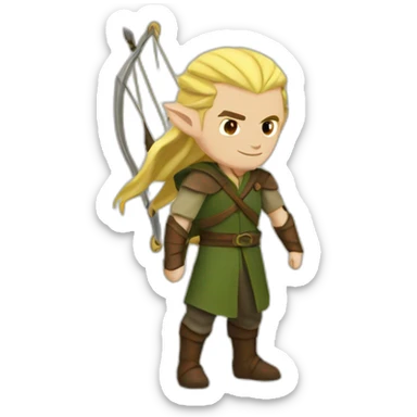 Legolas and Gimly sticker