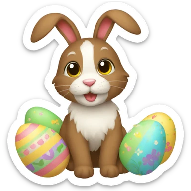 happy easter sticker