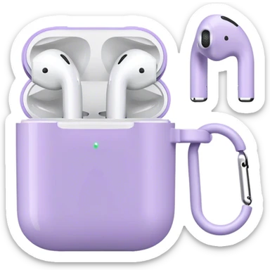 pastel purple airpods sticker