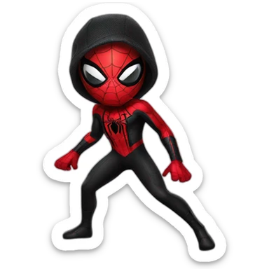miles morales spiderman sticker