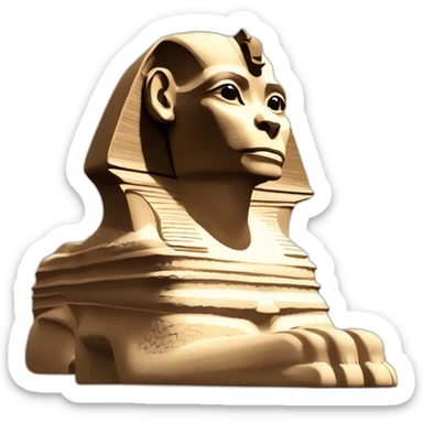 realistic Great Sphinx of Giza sticker