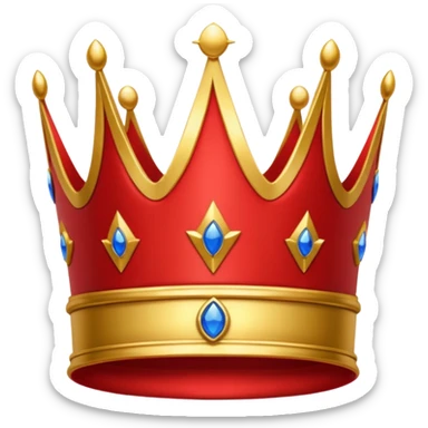 RED Crown King sticker