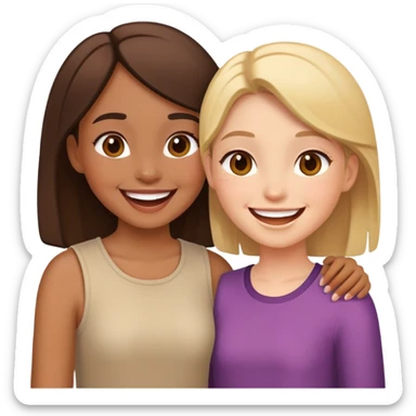 Girls friendship  sticker
