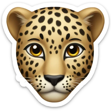 Leopard sticker