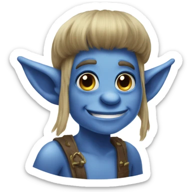 Bluebell the Troll from The 10h Kingdom sticker