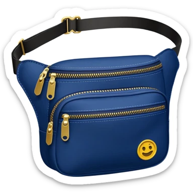 navy blue fanny pack sticker