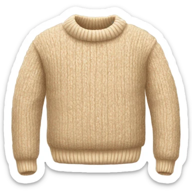 Cozy beige sweater  sticker