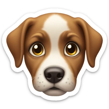 puppy eyes and pout face sticker