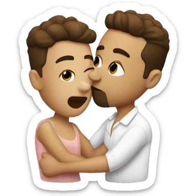 i kiss my husband  sticker