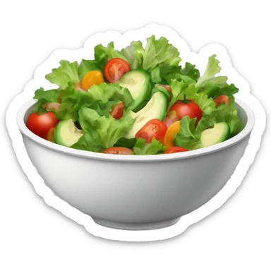 Salad with veggies in a bowl sticker