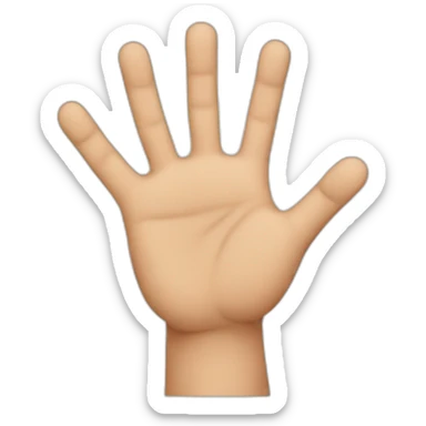 a hand with all the fingers down except for the middle one sticker