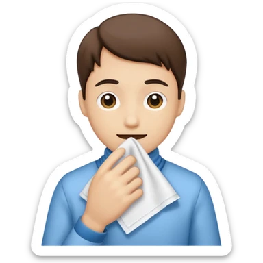 🫢 in this emoji replace the hand with hannky sticker