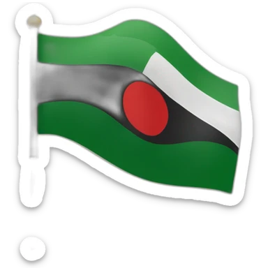 لا اله الا الله محمد رسول الله flag sticker