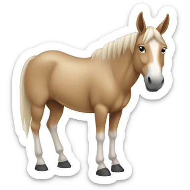 winter indoor beige mule sticker