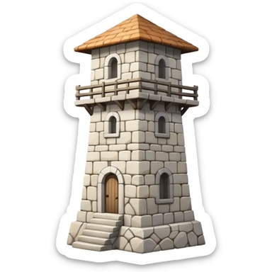 white watchtower sticker