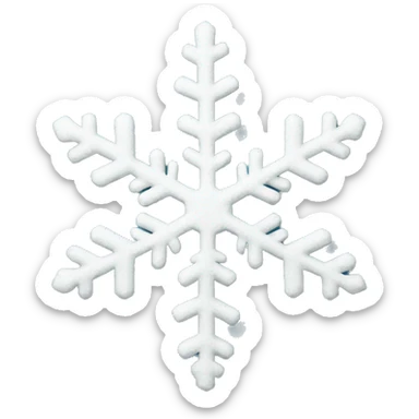 Snow flake sticker