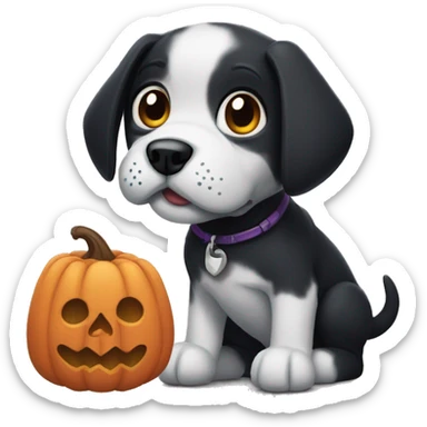 spooky puppy sticker