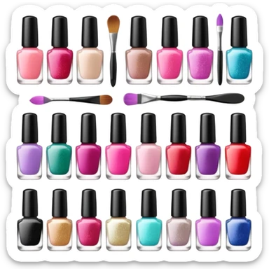 Emojis para nail artists sticker
