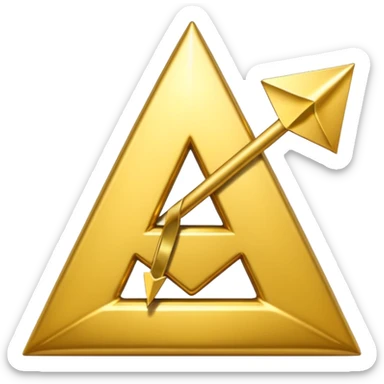 OG letters 3d emoji, arrow up sticker