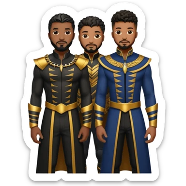Ta challa and kill monger together Brotherhood sticker