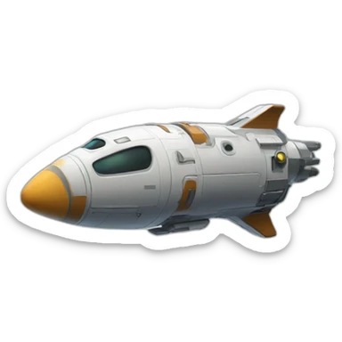 cohete espacial sticker