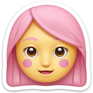 Soft pembe tarzında pembe pastel renginde ifadeler sticker