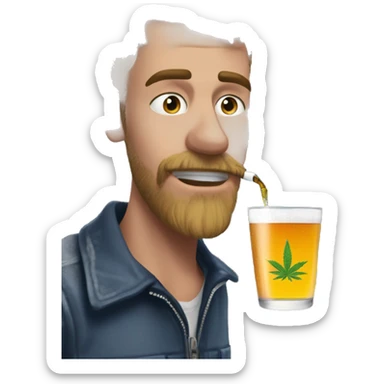 Guy who just smoked a weed dab pen in the bathroom of an airport and is now drinking a $18 hazy ipa at the bar before his 6hr flight sticker