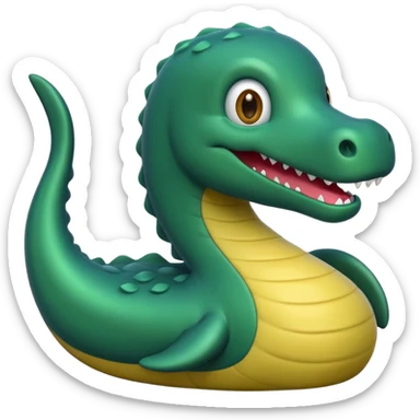Create an emoji of Lochness monster sticker