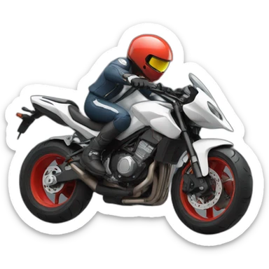 motorcycle wheelies sticker
