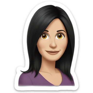 Courteney cox sticker