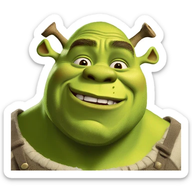 shrek eating shrek sticker