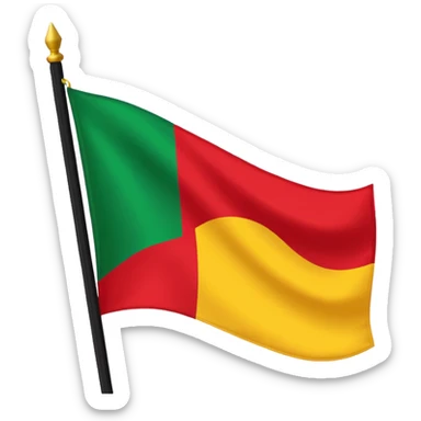 Black lives matter flag sticker