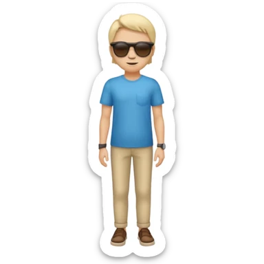 full body generic celebrity wearing sunglasses sticker