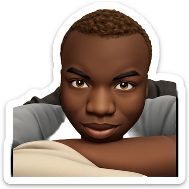 realistic dark-skinned boy meme sticker