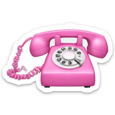 Pink phone sticker