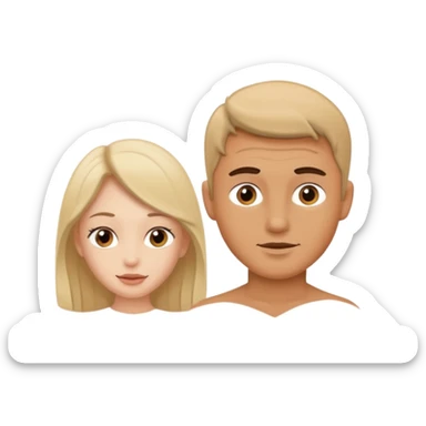 Naked woman fucked by naked man sticker